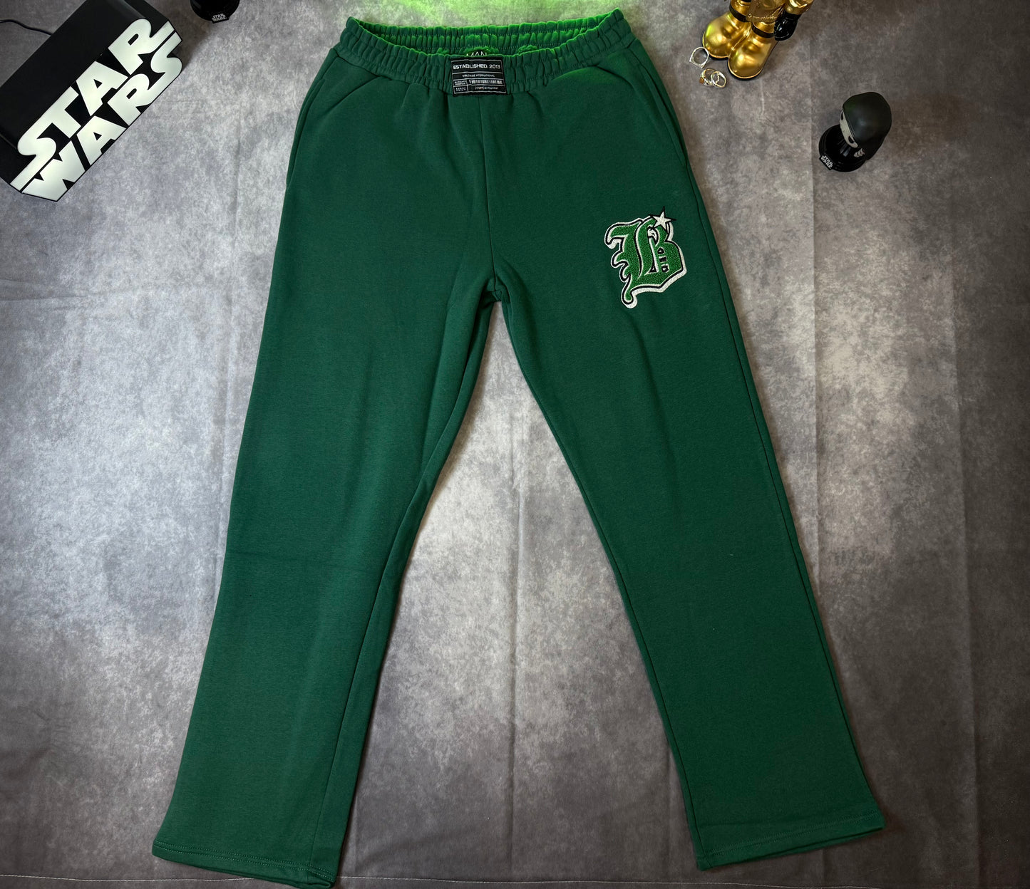 Oversized Varsity Applique V Neck Sweatshirt Tracksuit