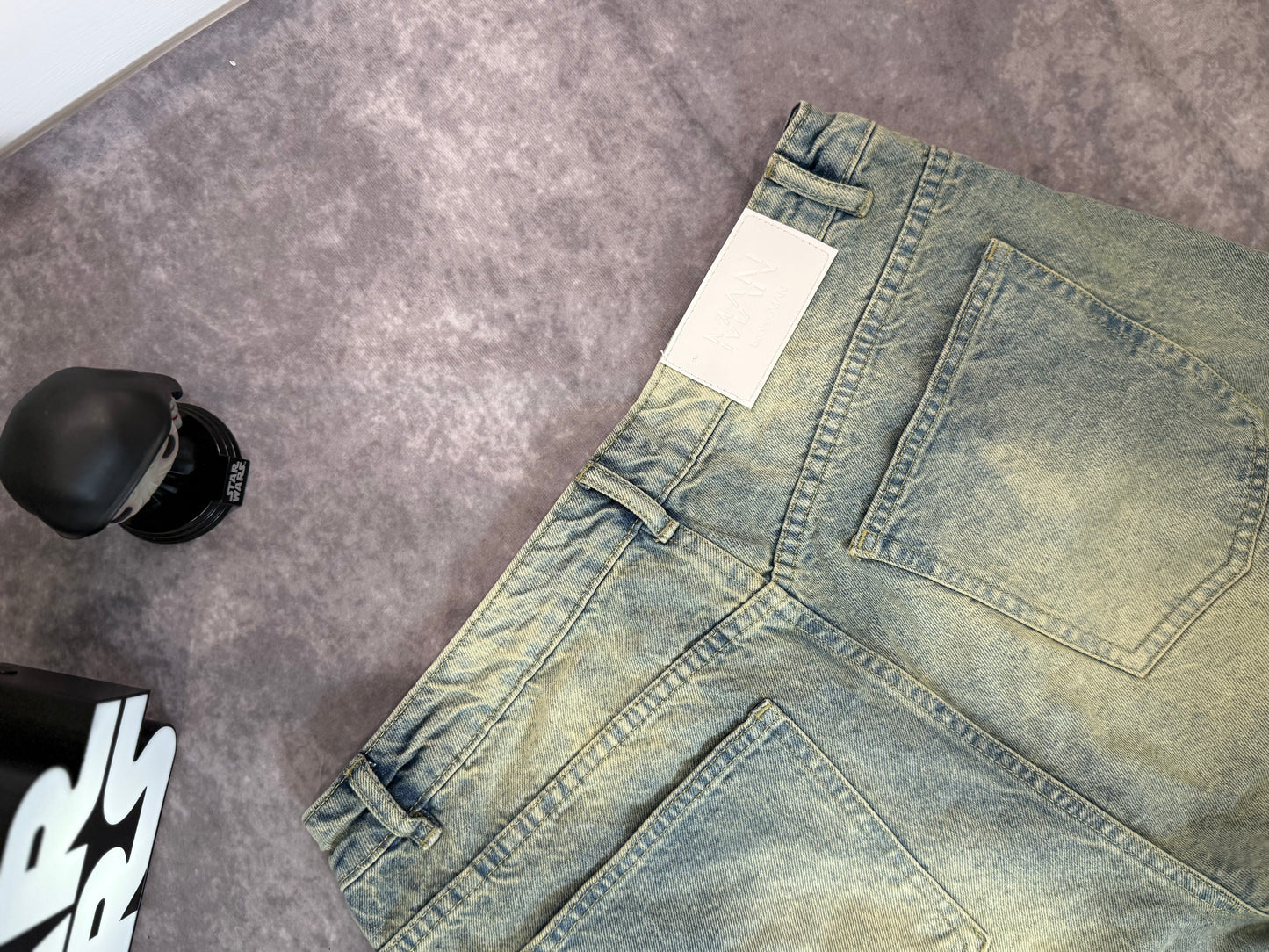 Tall Denim Cargo Parachute Jeans