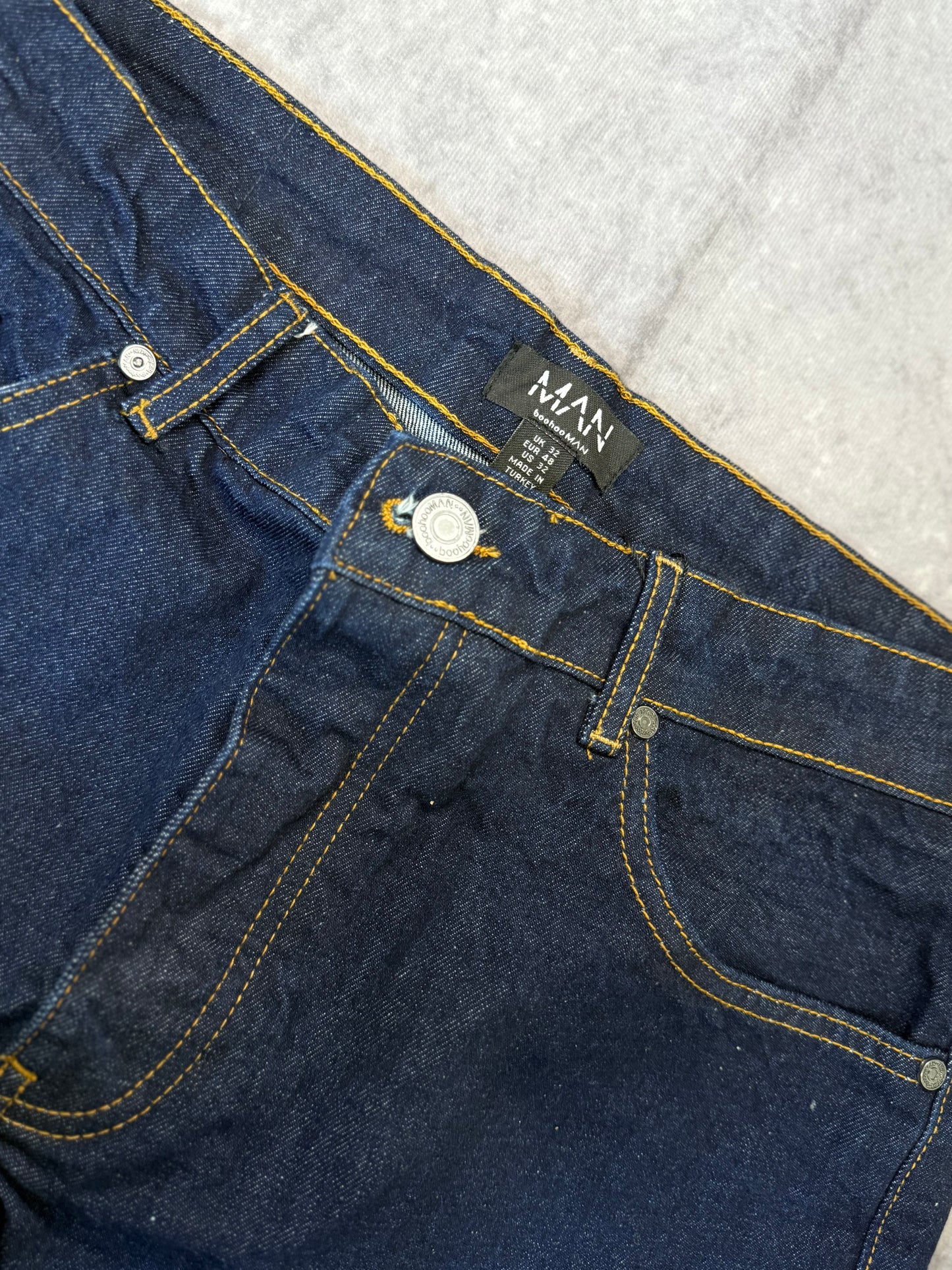 Slim Rigid Flare Applique Panel Jeans