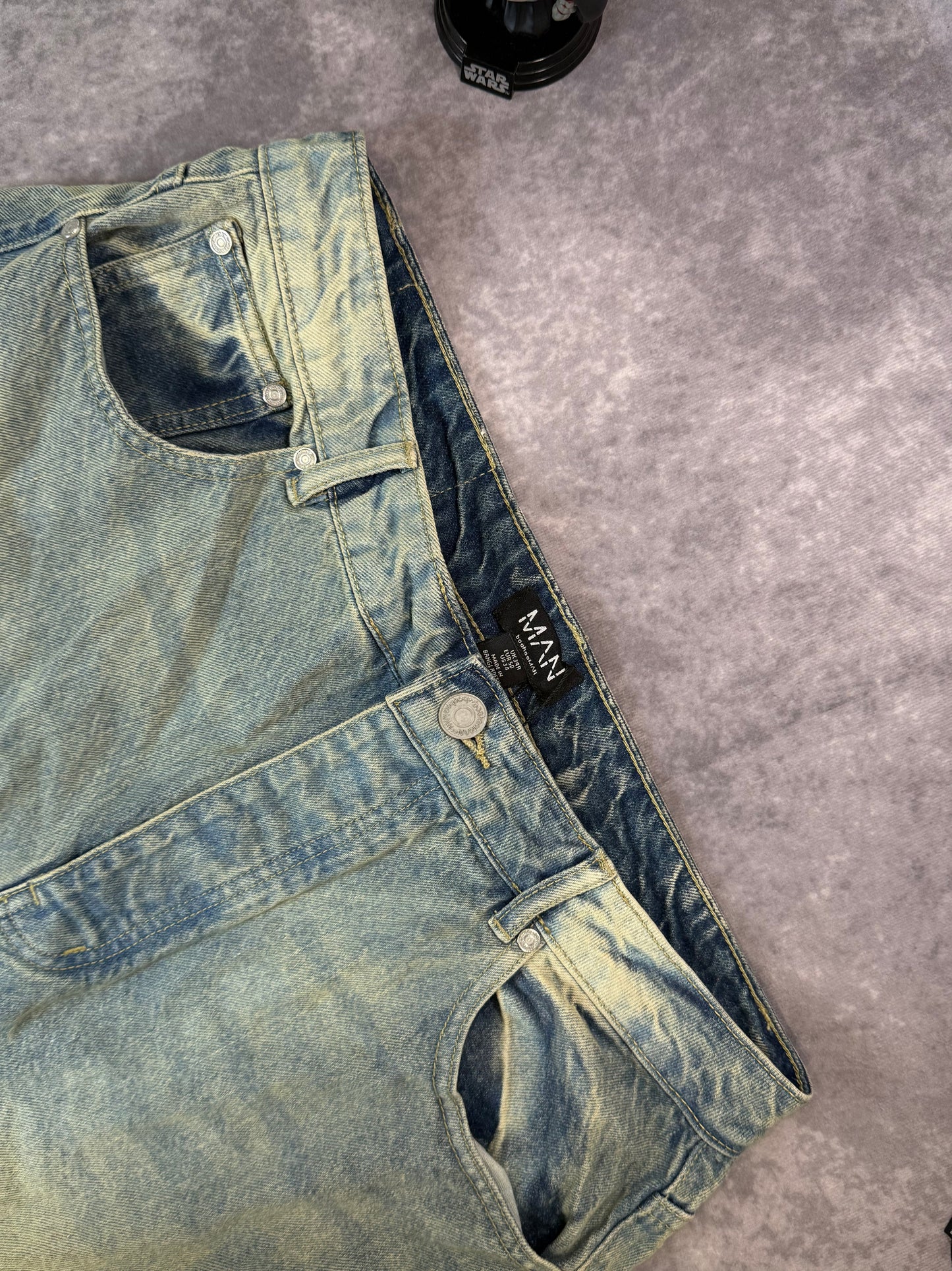 Tall Denim Cargo Parachute Jeans