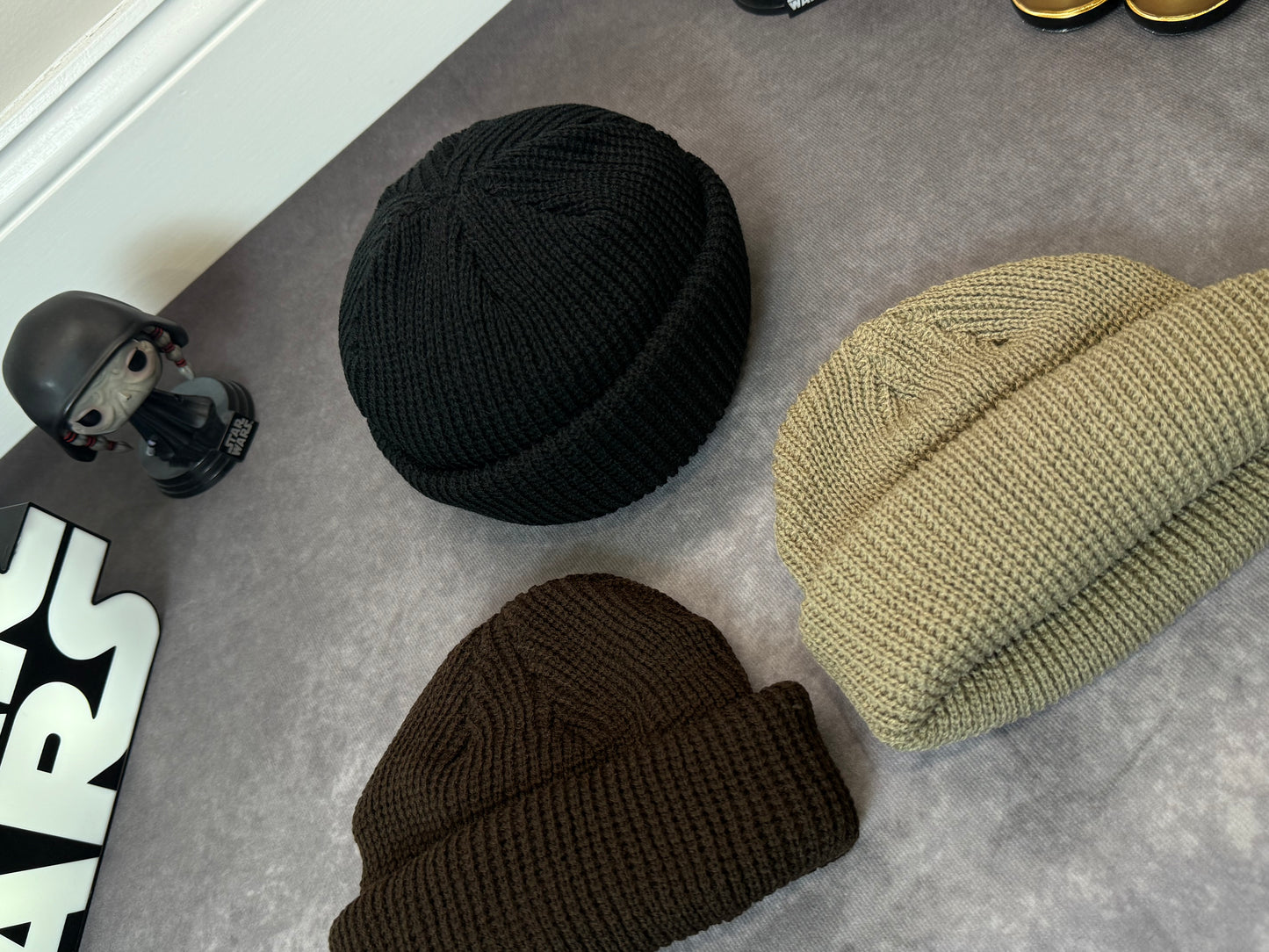Men's Solid Color Beanie Hat