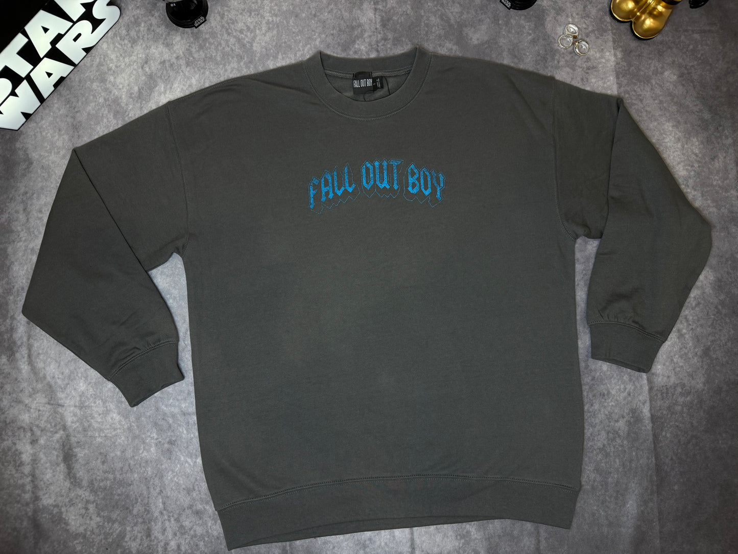 Oversized Fall Out Boy License Print Sweatshirt
