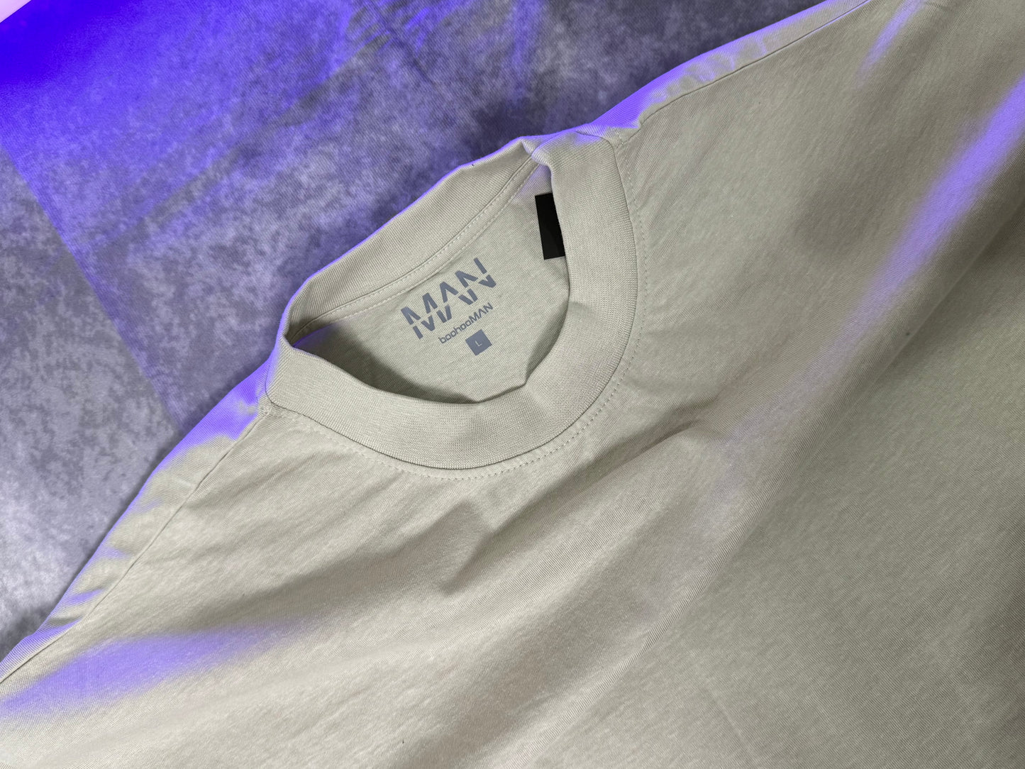 Basic Oversized Boxy Extended Neck T-shirt