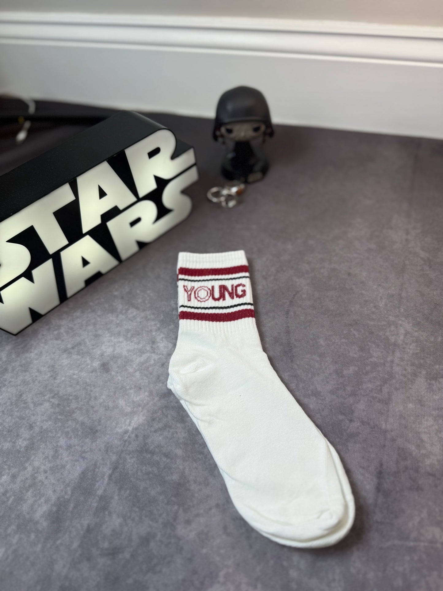 Socks With Letter & Number Patterns, Fall