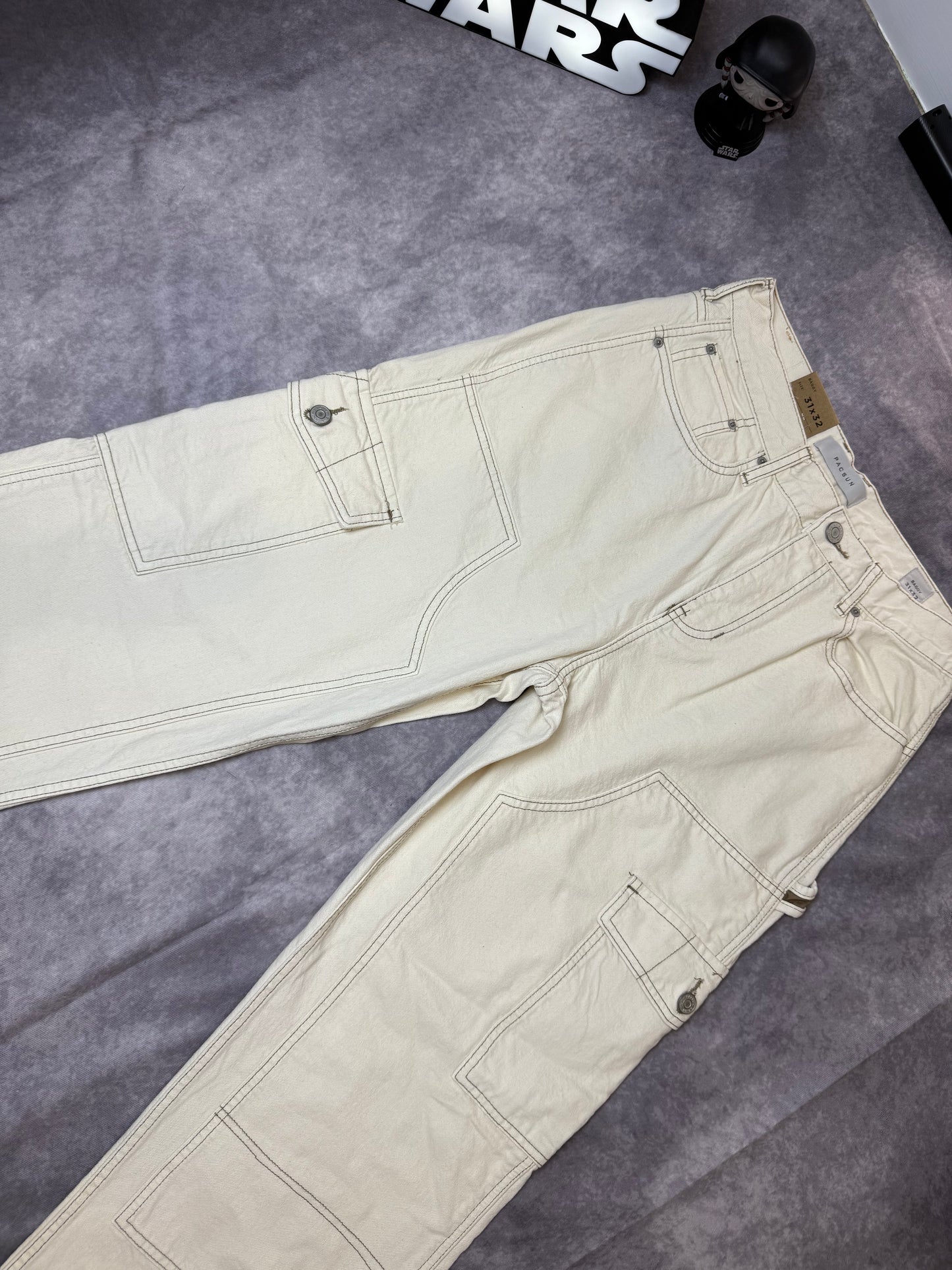 PACSUN MID RISE BAGGY FIT WIDE LEG