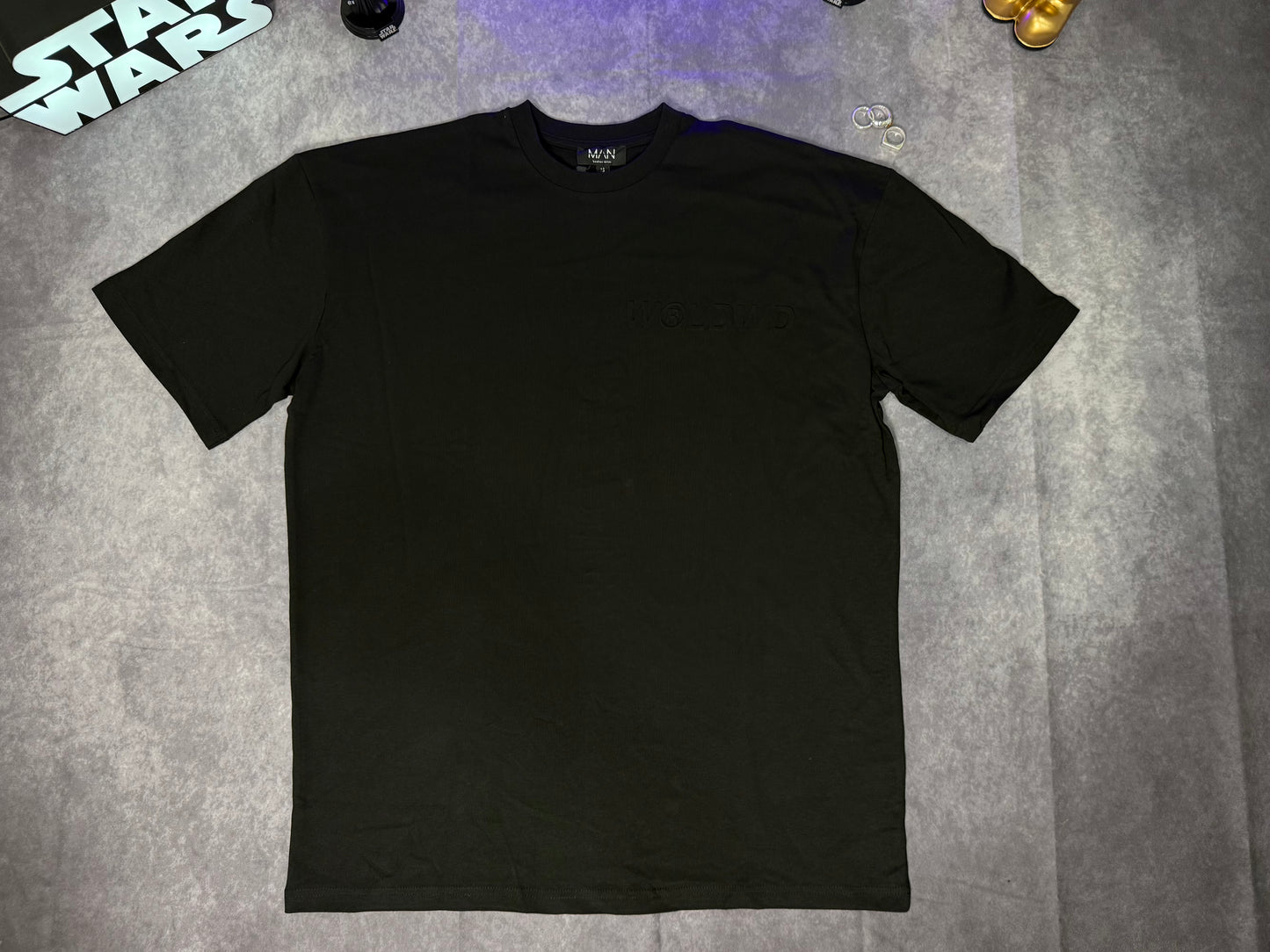 Tall Oversized Worldwide Embossed T-Shirt