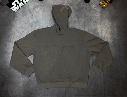 Oversized Boxy Gothic Official Embossed Short Hooded Tracksuit