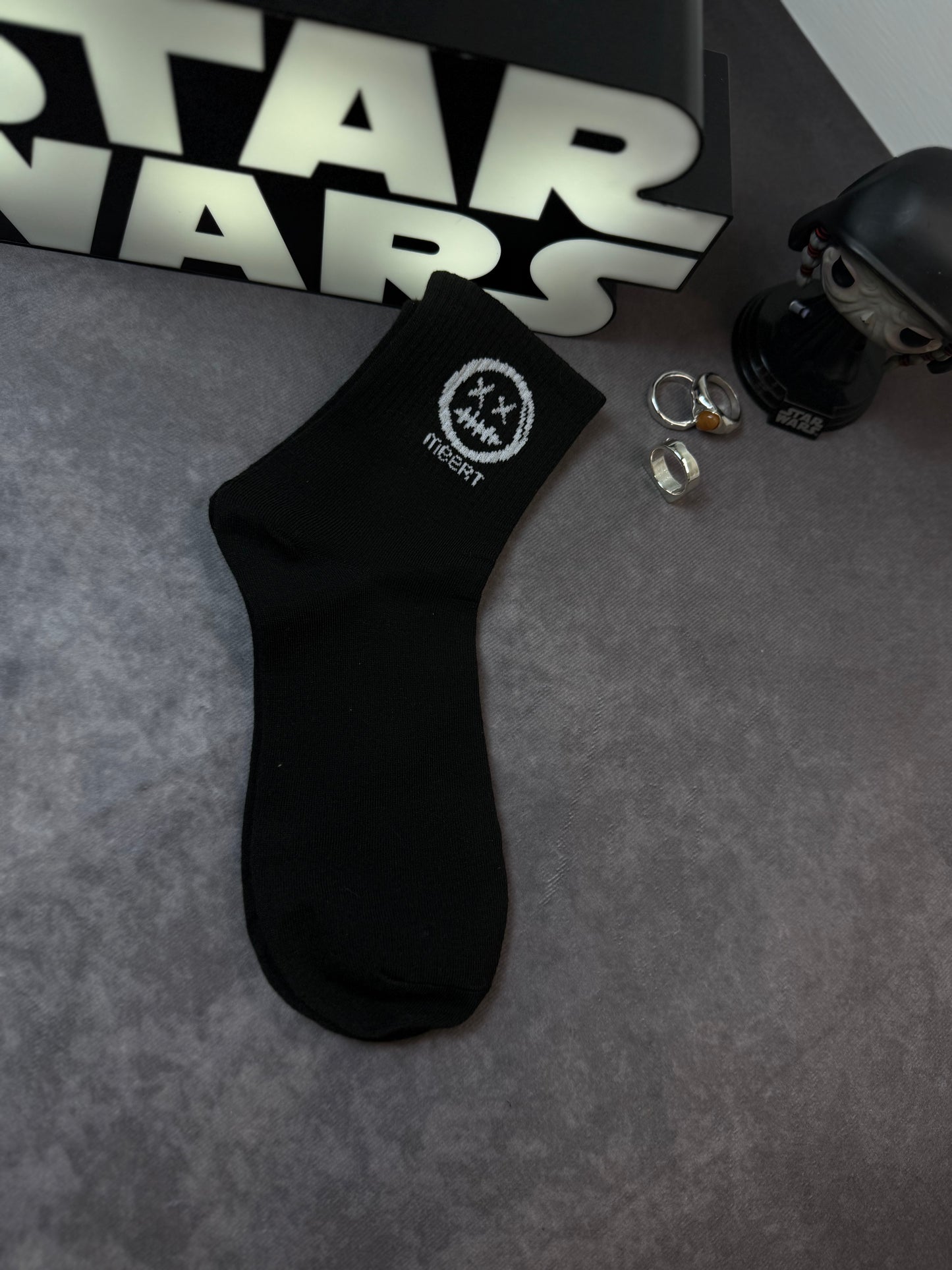 Dino &amp; Robot Print Skateboard Sport Mid-calf Socks