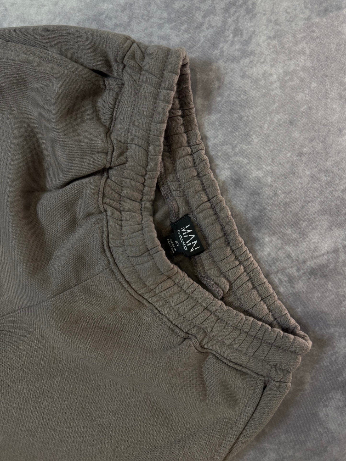 Oversized Boxy Gothic Official Embossed Short Hooded Tracksuit
