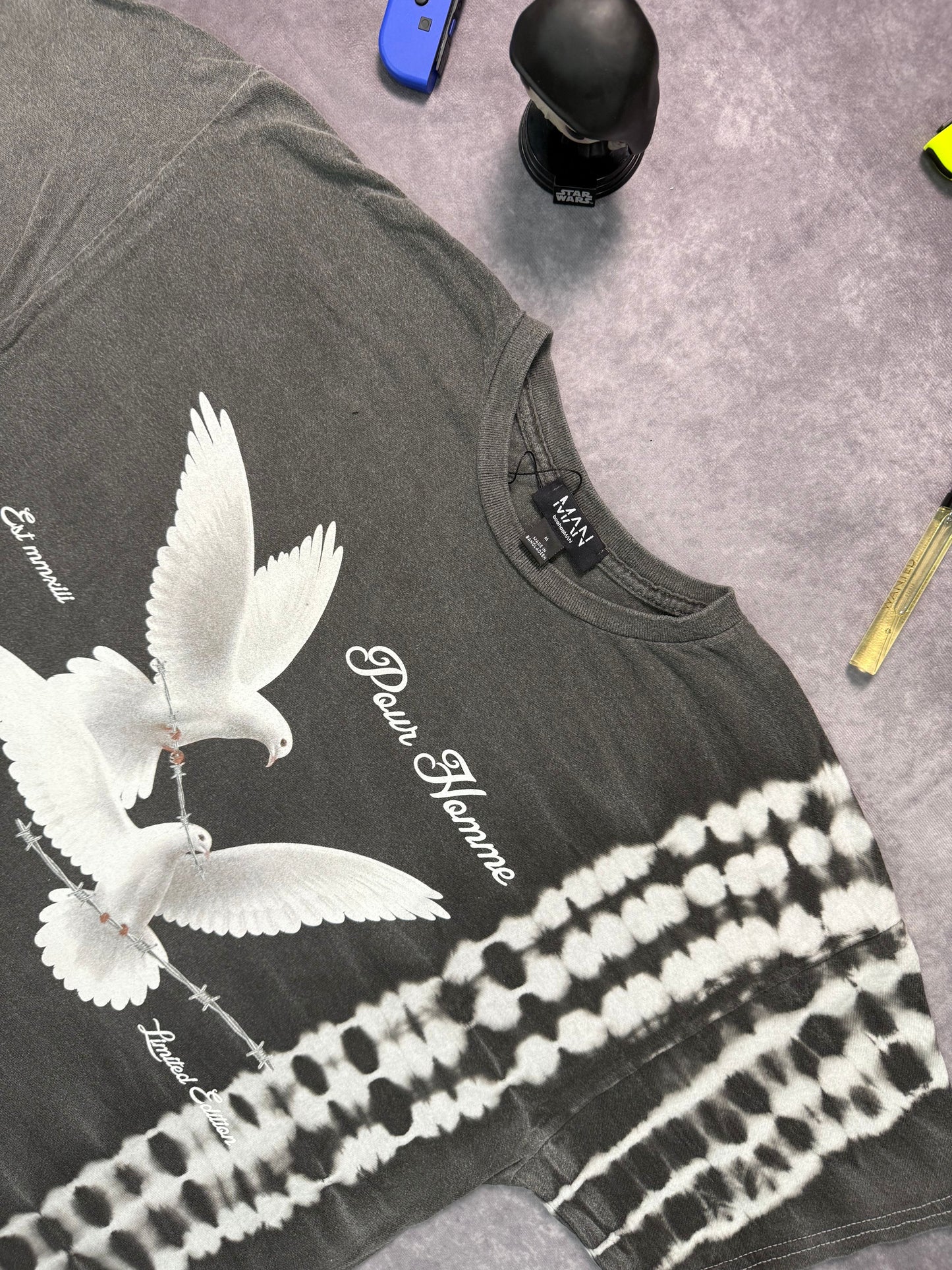 Oversized Bleach Tie Dye Graphic T-shirt