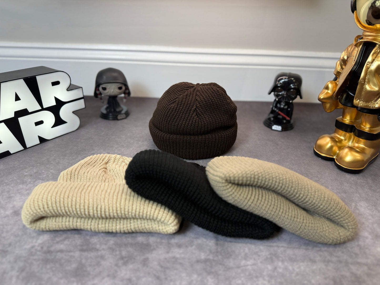 Men's Solid Color Beanie Hat