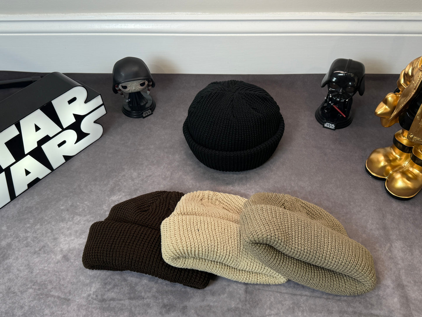 Men's Solid Color Beanie Hat