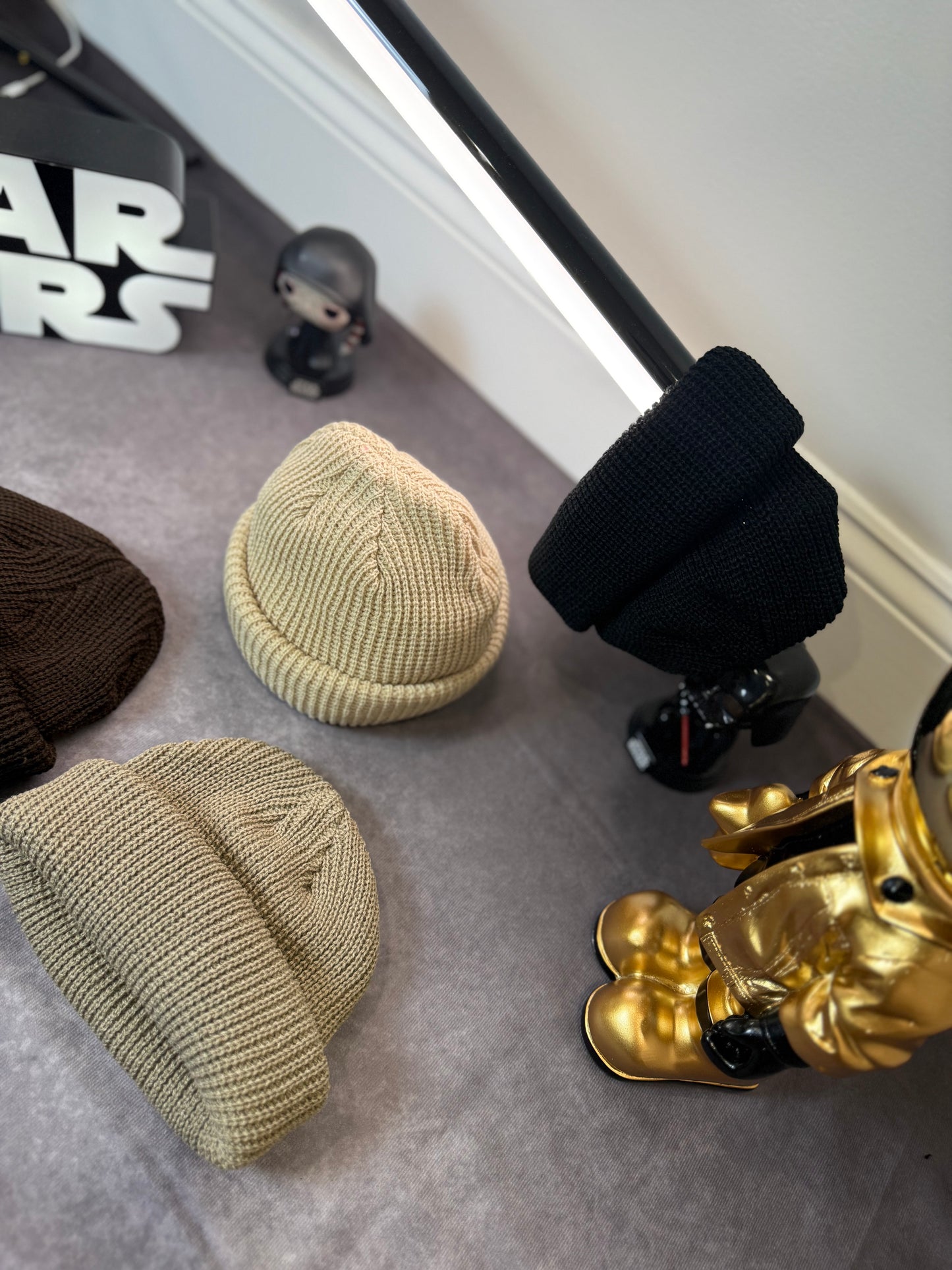 Men's Solid Color Beanie Hat