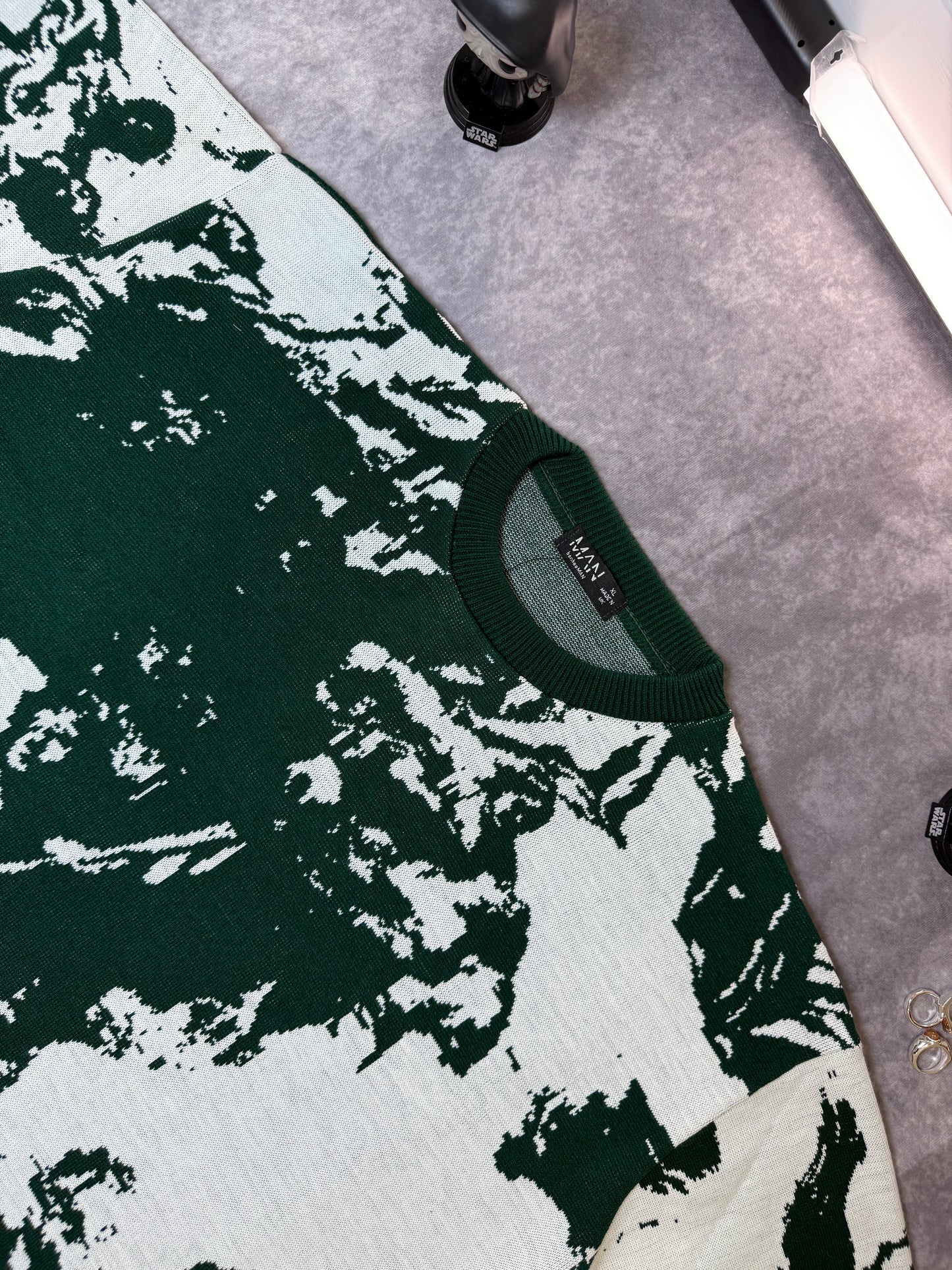 Oversized Boxy Renaissance Graphic Knit Sweater