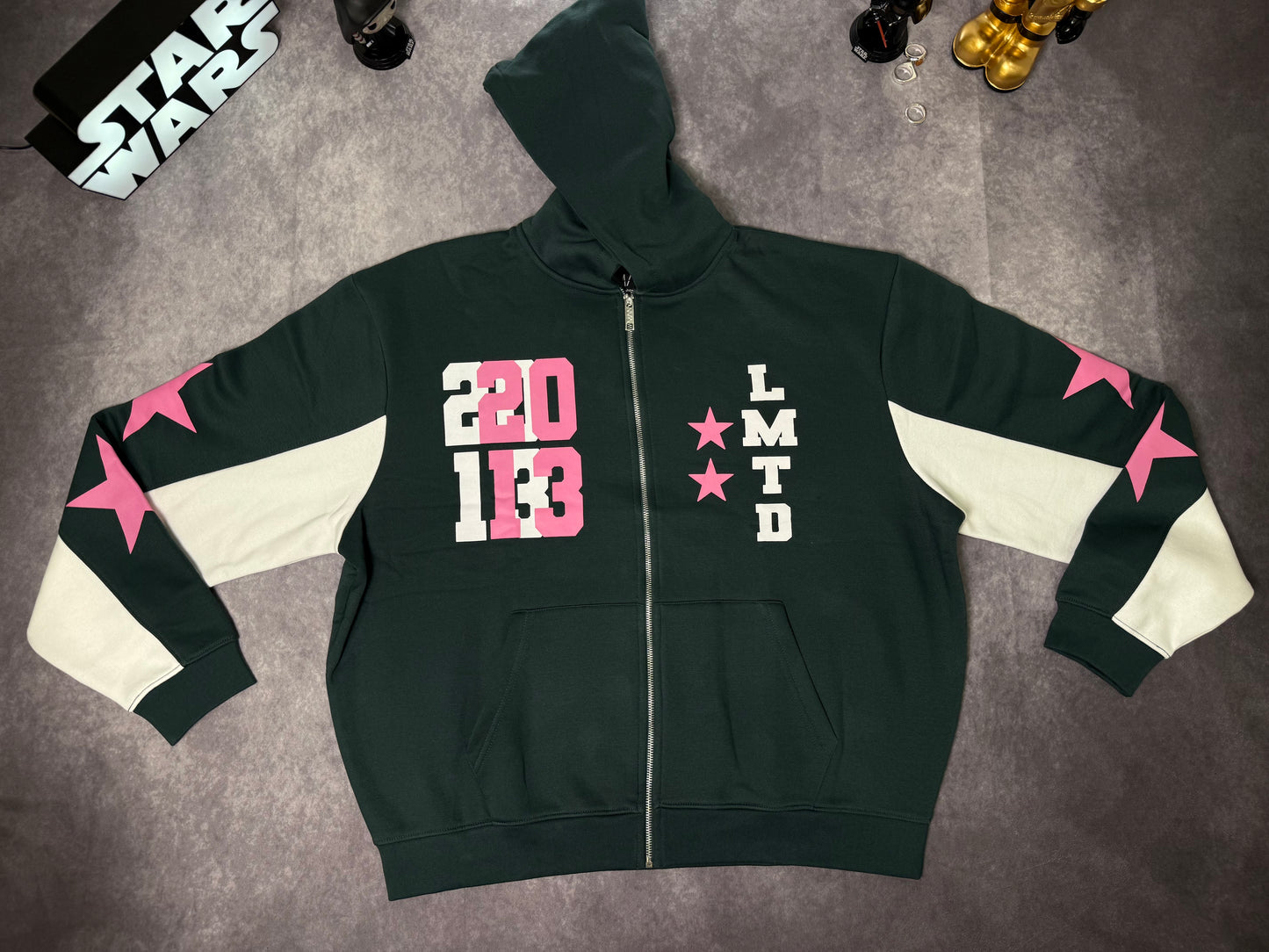 Tall Oversized Boxy Zip Up Limited Hoodie