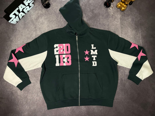 Tall Oversized Boxy Zip Up Limited Hoodie