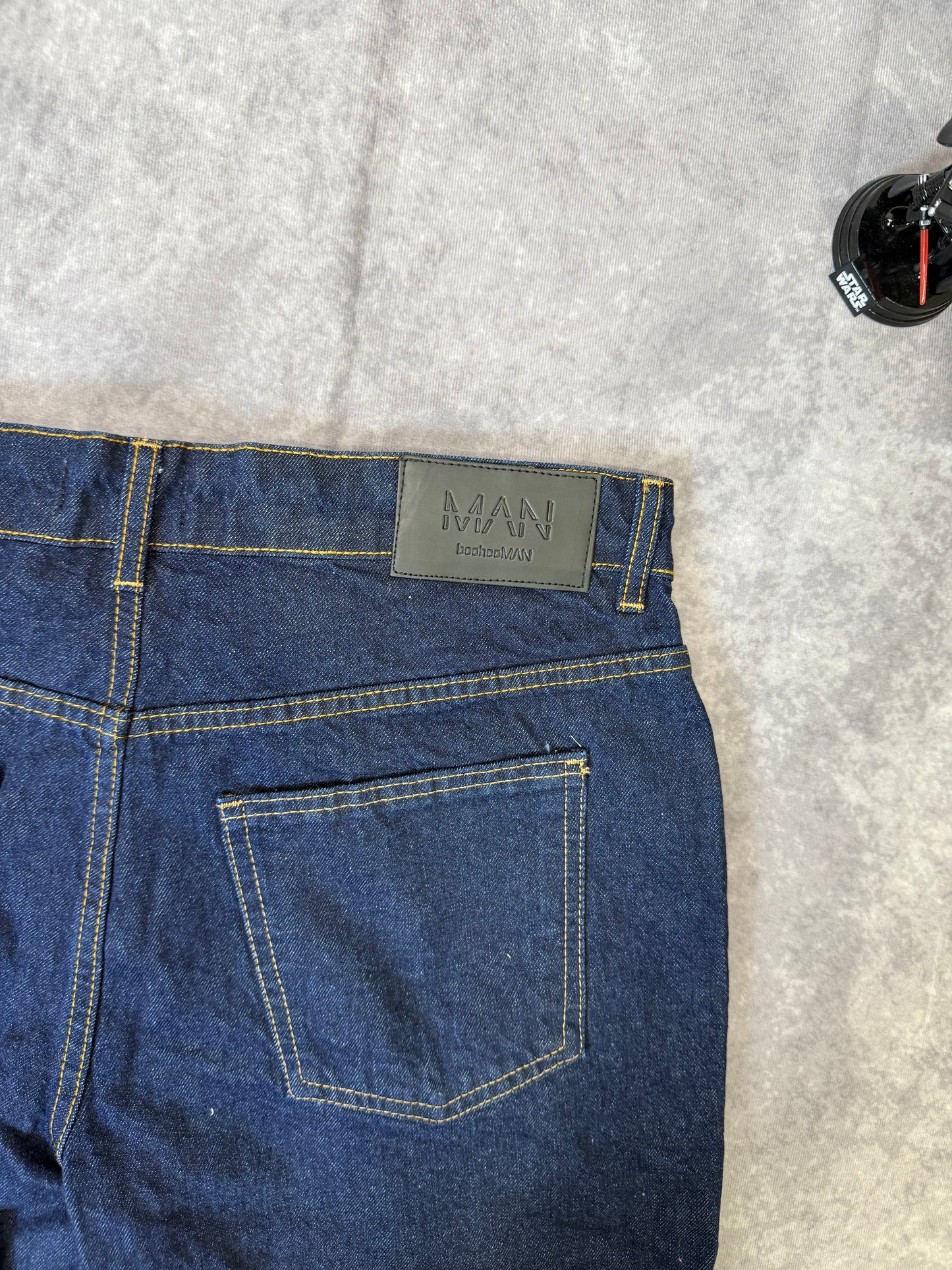 Slim Rigid Flare Applique Panel Jeans