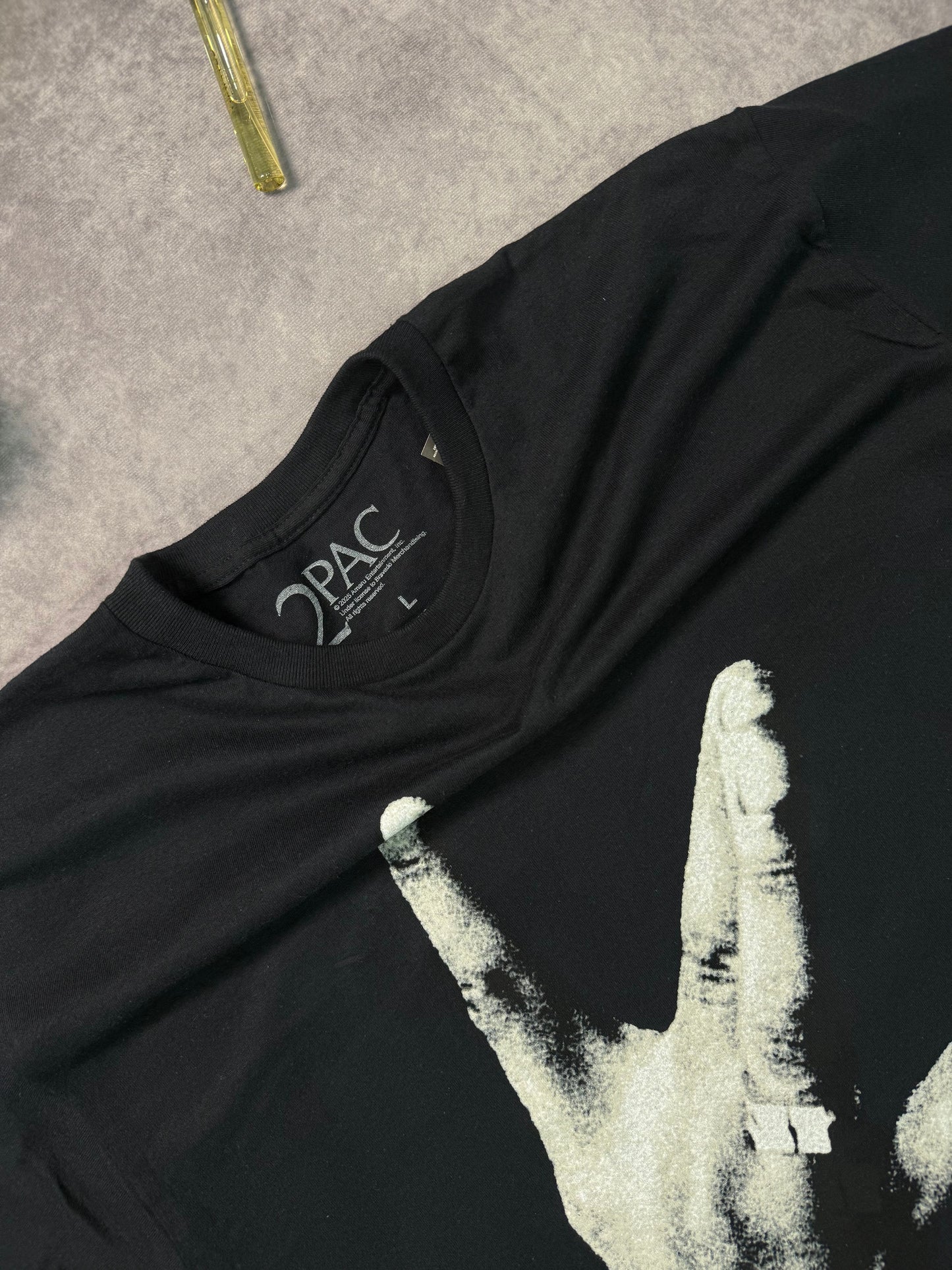 Oversized Tupac License Graphic T Shirt
