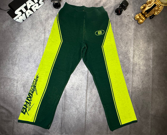 Wide Leg Moto Knitted Sweatpants