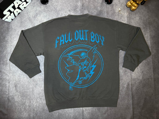 Oversized Fall Out Boy License Print Sweatshirt