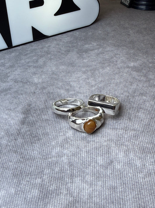 Silver Rings 3 Pack