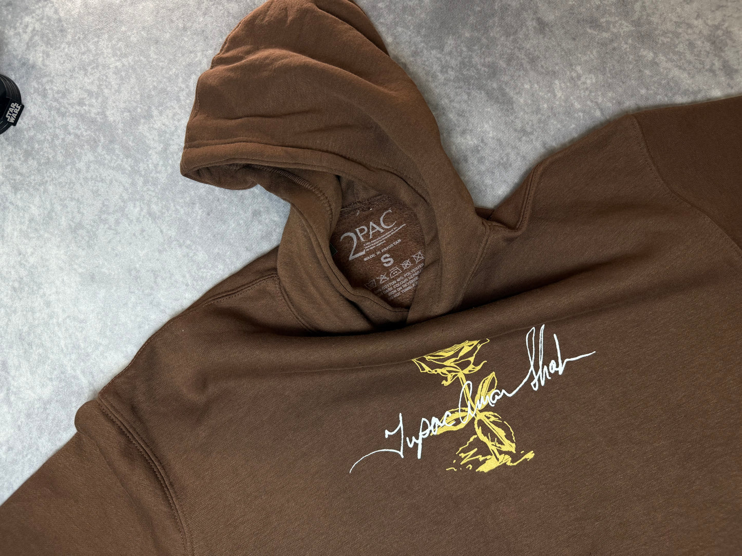Tall Oversized Tupac Wash License Print Hoodi