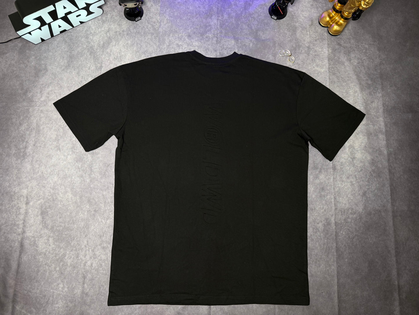 Tall Oversized Worldwide Embossed T-Shirt