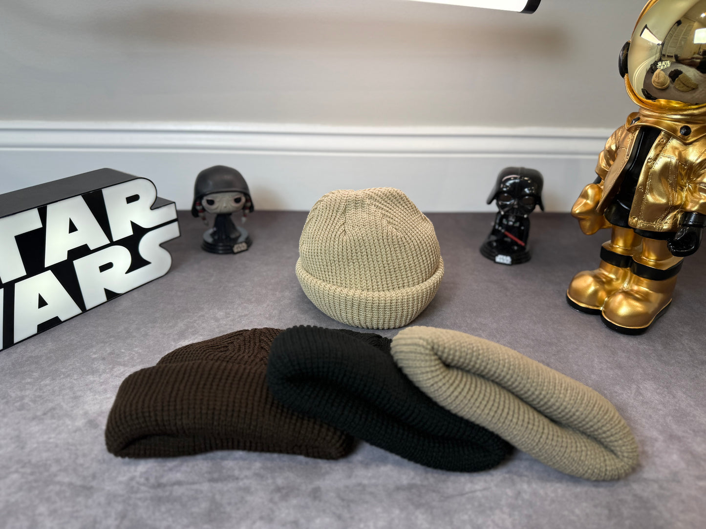 Men's Solid Color Beanie Hat