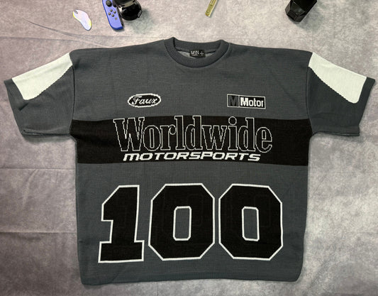Oversized Moto 100 Knitted T-Shirt