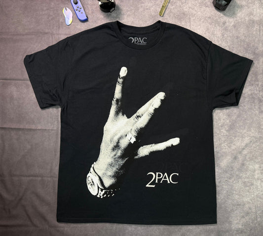 Oversized Tupac License Graphic T Shirt